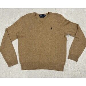 Polo Ralph Lauren Lambswool Crewneck Sweater Large Vintage Y2K Italian Yarn